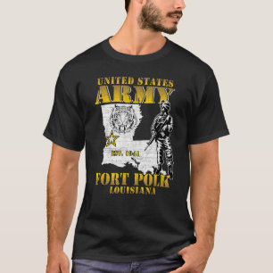 T-shirt Fort Polk Tigerland La maison des héros Louisiane