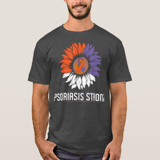T-shirt Fort Psoriasis Guerrier Ribbon Soutien Psoriasis