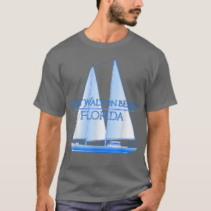 T-shirt Fort Walton Beach Floride Côtière Voile nautique