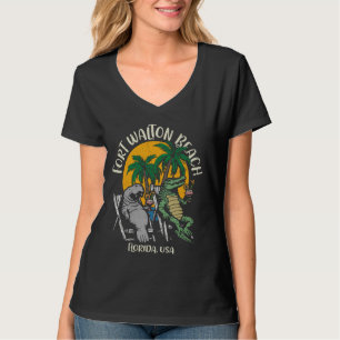 T-shirt Fort Walton Beach Floride USA Funny Manatee Alliga