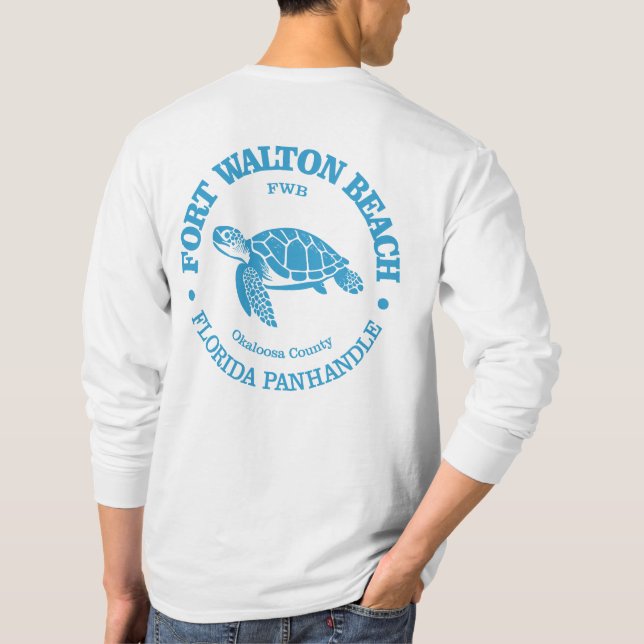 T-shirt Fort Walton Beach (tortue de mer) (Dos)