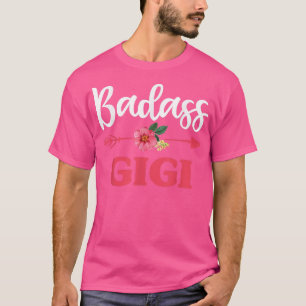 T-shirt Forte Badass Gigi Grandma Floral, Fête des mères