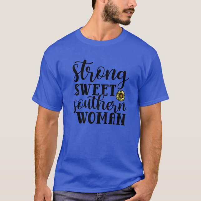 T-shirt Forte femme du sud douce Pays Mama Maman mignonne (Devant)