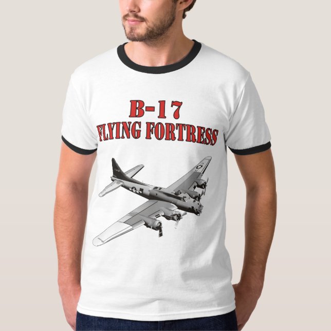 T-SHIRT FORTERESSE DU VOL B-17 (Devant)