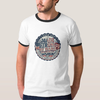 T-shirt Fortifié Par Un Travail Acharné Fête Du Travail