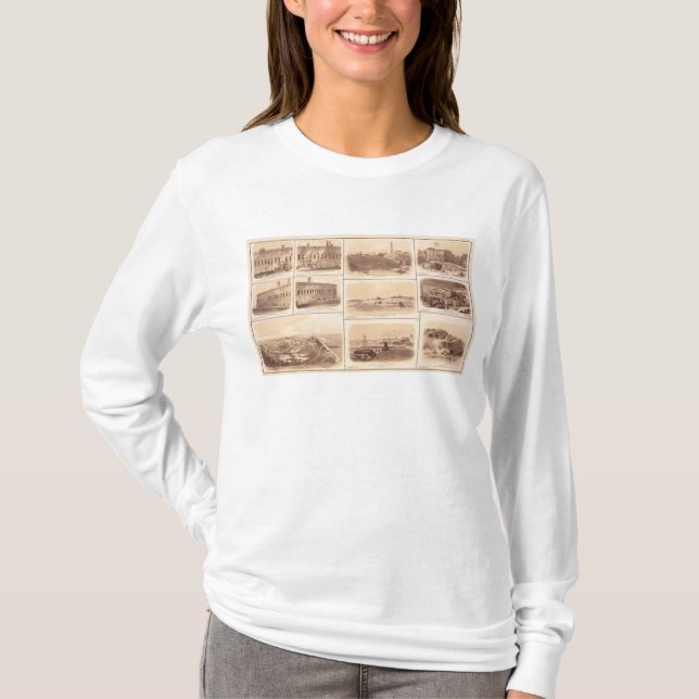 T-shirt Forts Sumter et Moultrie, l'île de Sullivan (Devant)
