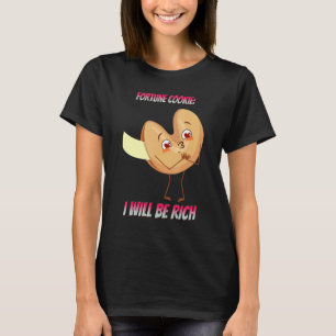 T-shirt Fortune Cookie Je Serai Riche Dire