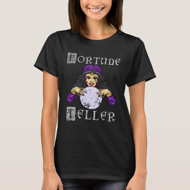 T-shirt Fortune Teller Psychic Retro Circus (Devant)