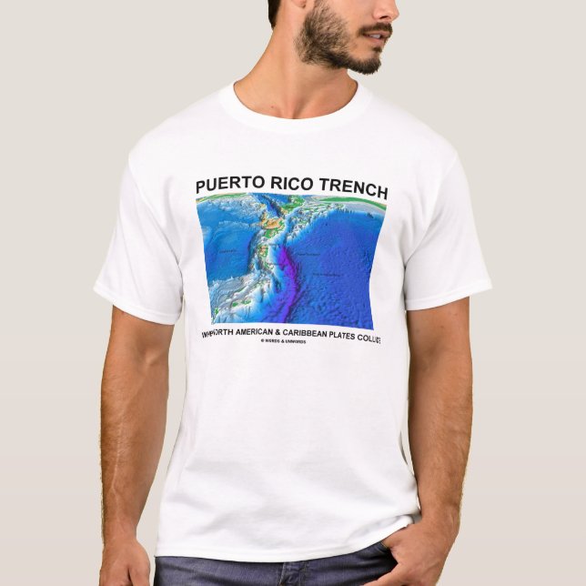 T-shirt Fossé de Porto Rico où les Caraïbe (Devant)