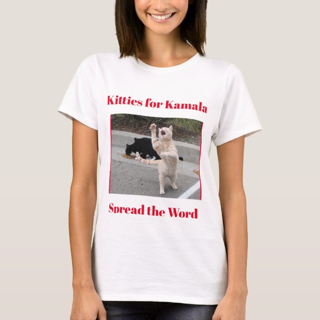 T - Shirt: Foto: Kätzchen für Kamala T-Shirt (Vorderseite)
