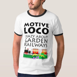 T-shirt Fou au sujet des chemins de fer de jardin