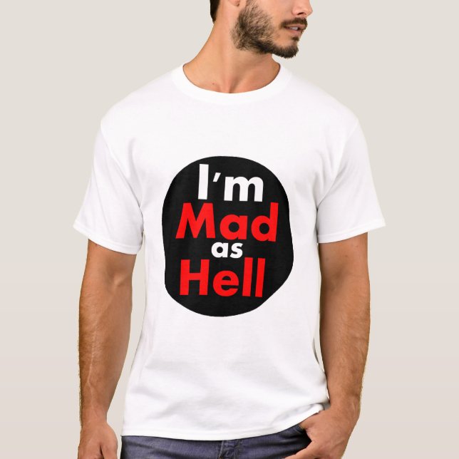 T-shirt Fou comme l'enfer (Devant)