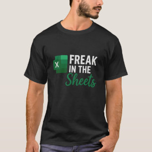 T-shirt Fou dans les draps, comptable drôle de feuille de