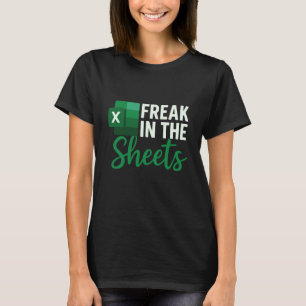 T-shirt Fou dans les draps, comptable drôle de feuille de