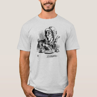 T-shirt fou de couleur de cendre de chapelier