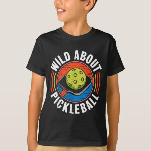 T-shirt Fou de pickleball drôle pickle ball