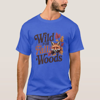 T-shirt Fou des bois d'automne Amoureux de la nature Desig