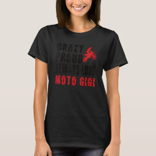 T-shirt Fou Fier Motocross Gigi Grandma Vélo De Chemin Gig