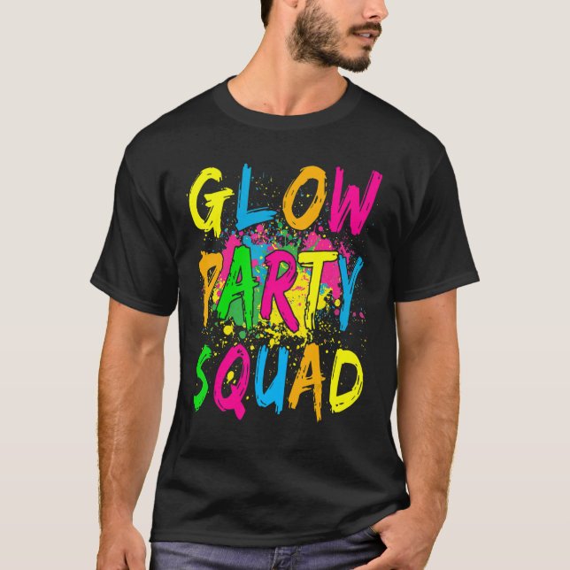 T-shirt Fou Fou Fou Fou Fou 80s Retro Costume Partie (Devant)