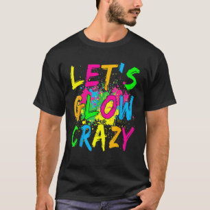 T-shirt Fou Fou Fou Fou Fou 80s Retro Costume Partie