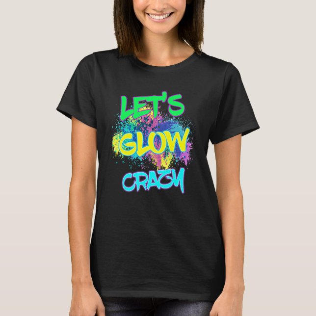 T-shirt Fou Fou Fou Fou Fou 80s Retro Costume Partie (Devant)