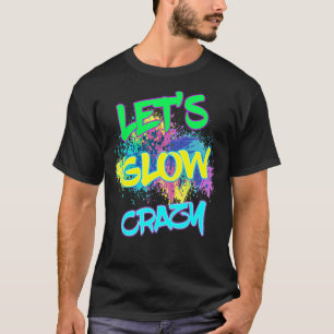 T-shirt Fou Fou Fou Fou Fou 80s Retro Costume Partie