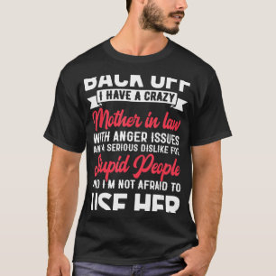 T-shirt Fou Mère En Droit De La Fille En Droit
