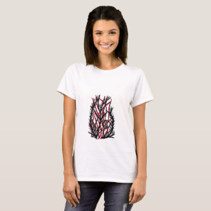 T-shirt Fougère Yin Yang Crimson Ember