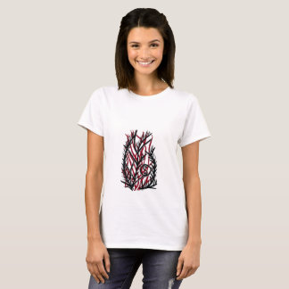 T-shirt Fougère Yin Yang Crimson Ember