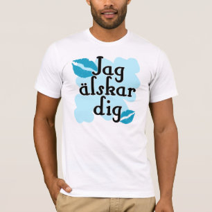 T-shirt Fouille älskar de pointe - Suédois je t'aime