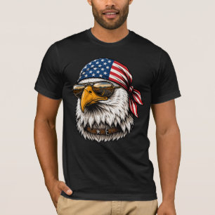 T-shirt Foulard aigle patriotique USA Road Trip