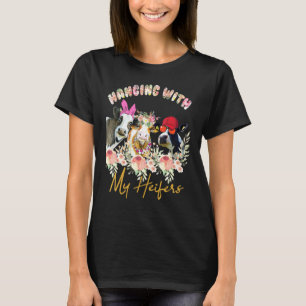 T-shirt Foulard Hanging With My Heifers pour vache