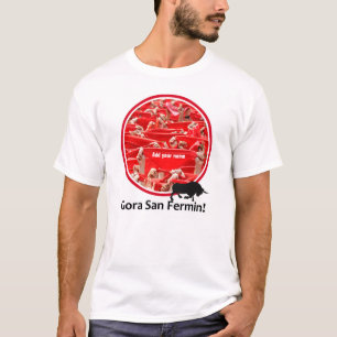 T-shirt Foulard personnalisé, San Fermin encierro, logo d