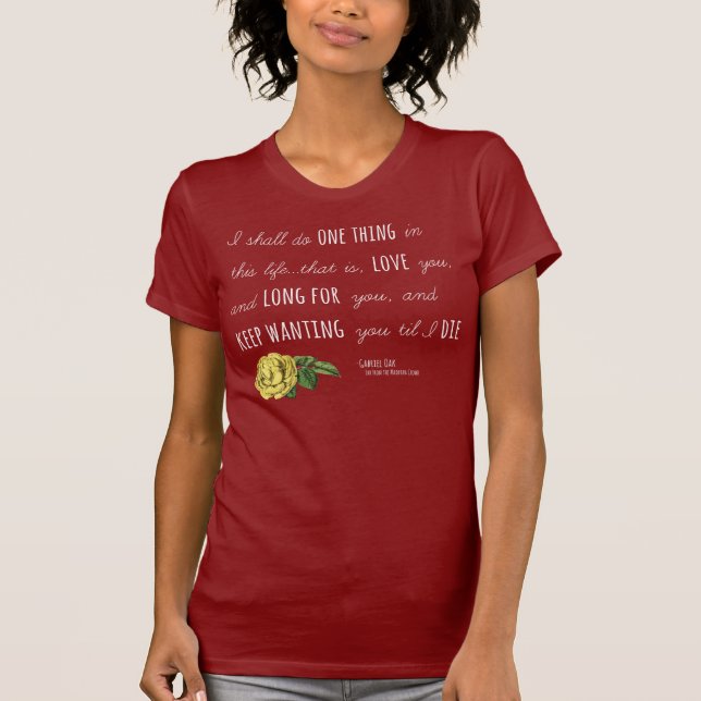 T-shirt Foule de Madding "une obscurité florale de chemise (Devant)