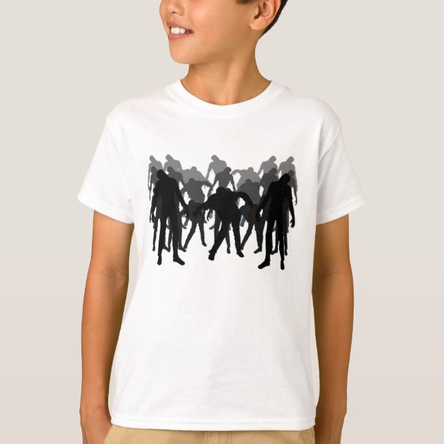 T-shirt Foule de zombi (Devant)