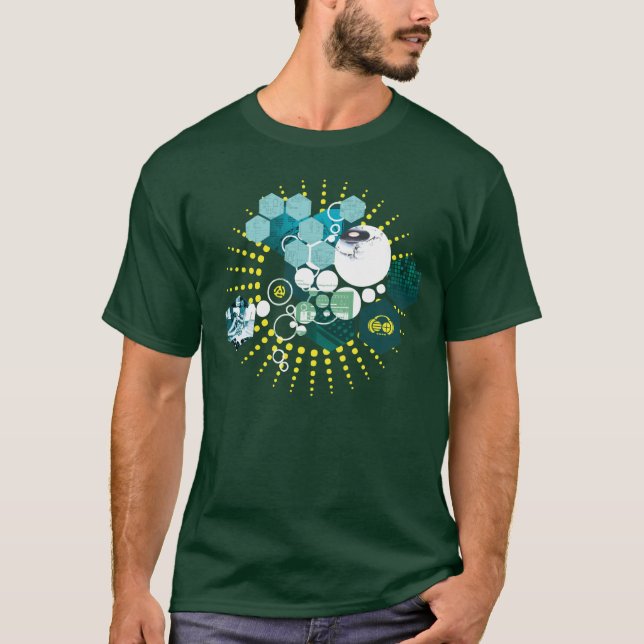 T-shirt Four4ths : : Moléculaire (Devant)