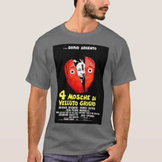 T-shirt Four Flies on Grey Velvet 1972 Dario Argento