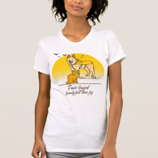 T-shirt Four-legged family, full-time joy