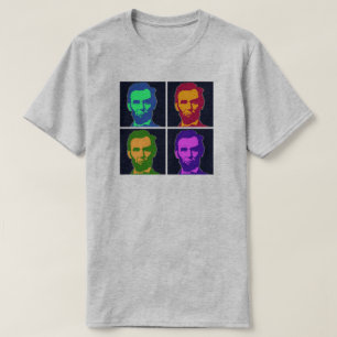 T-shirt Four Pop Art Abraham Lincoln