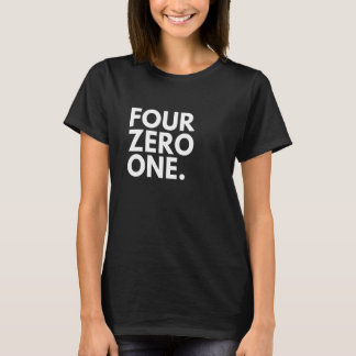 T-shirt FOUR ZERO ONE Area Code 401 Providence RI Rhode Is