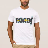 Fourche dans la route art texte typographique