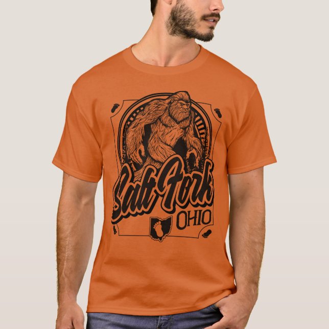 T-shirt Fourche de sel Bigfoot - Texas Orange (Devant)