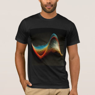 T-shirt Fourier Transformer Vague De Sin