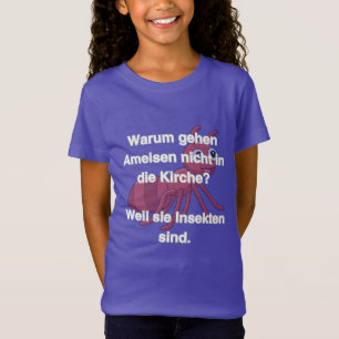 T-Shirt Fourmi dans un design de bande dessinée sectaire