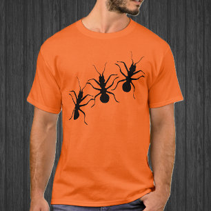 T-shirt Fourmis noires rampantes et effrayantes