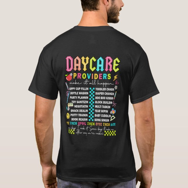 T-shirt fournisseur de garderie (Dos)