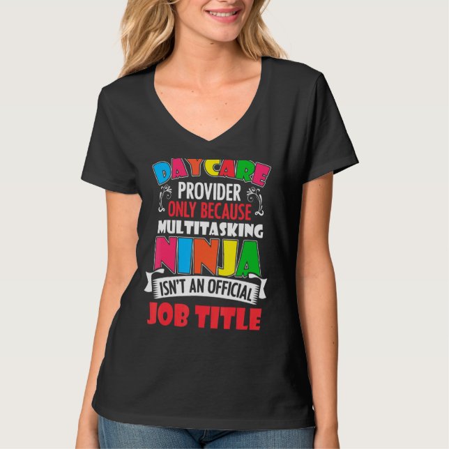 T-shirt Fournisseur de services de garderie seulement Trav (Devant)
