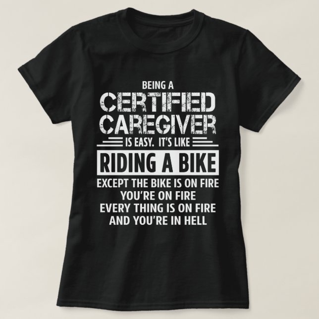 T-shirt Fournisseur de soins certifié (Design devant)
