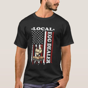 T-shirt Fournisseur d'oeufs localu2013Cultivateur de poule