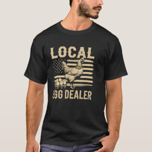 T-shirt Fournisseur d'œufs locaux éleveur de poulets ferme